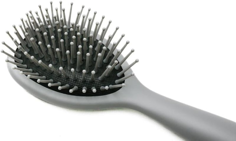 Daiso Cushion Hair Brush - Grey, 6.33 x 2.63 inches - Image 3